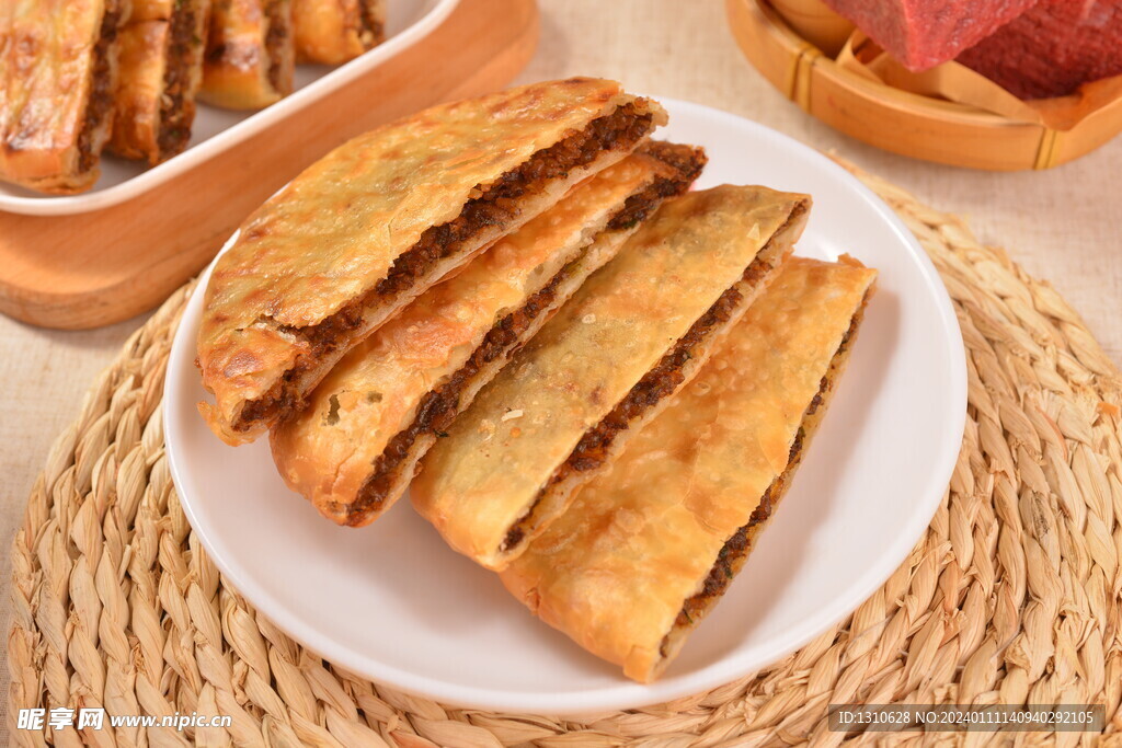 美食小吃牛肉饼早餐