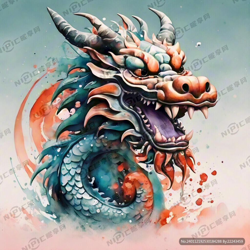 中国龙 立体 可爱 形象 喜欢