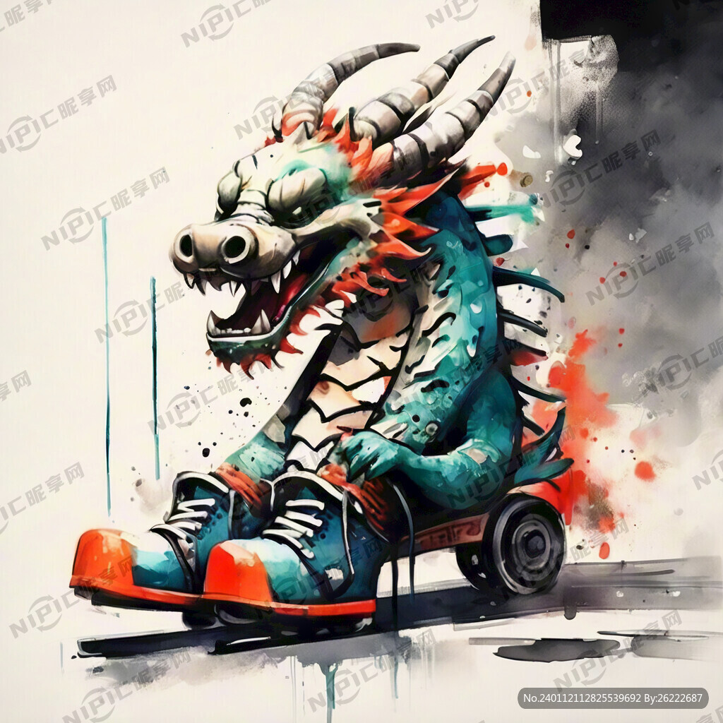 穿溜冰鞋的中国龙