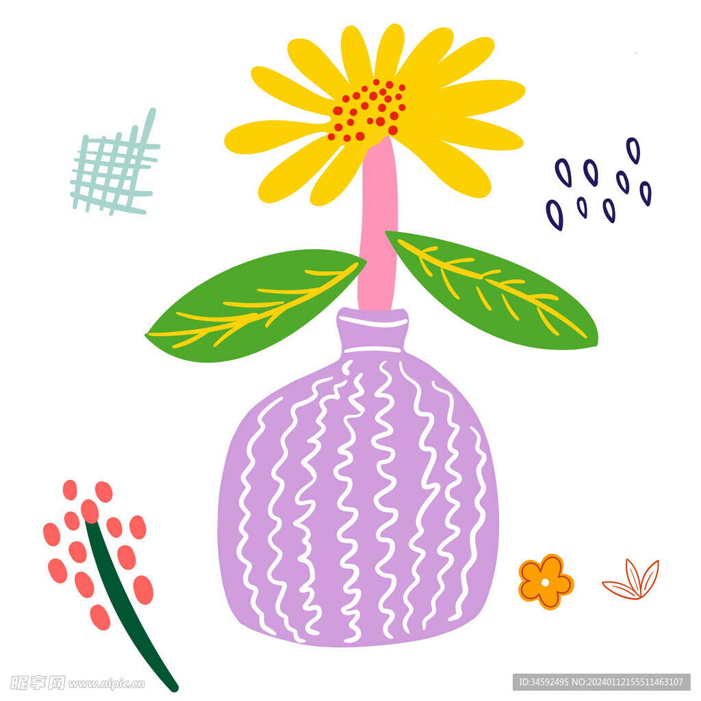 儿童涂鸦风格贴纸