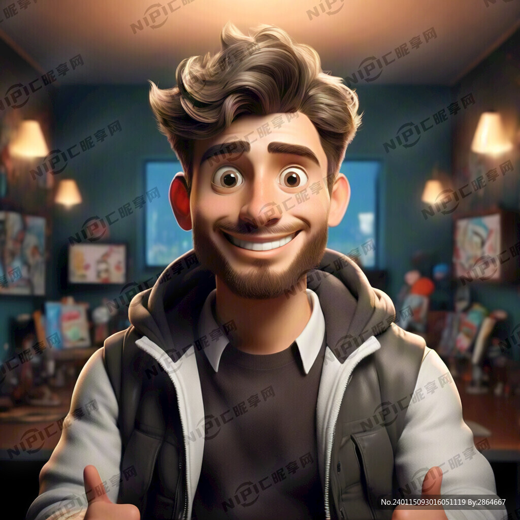 卡通 头像 帅哥 竖大拇指