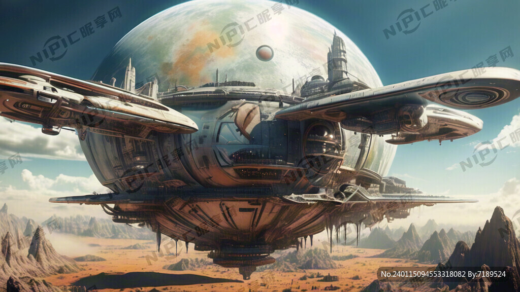 现代化城市 星球 飞行器