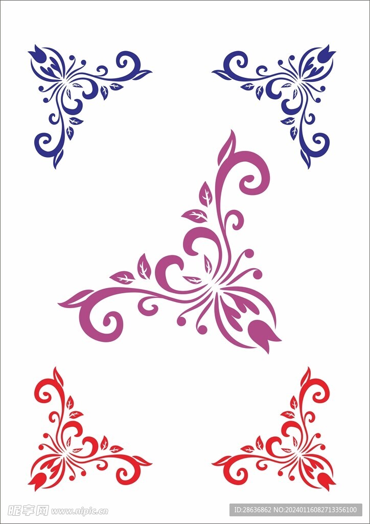  时尚角落复古图形元素