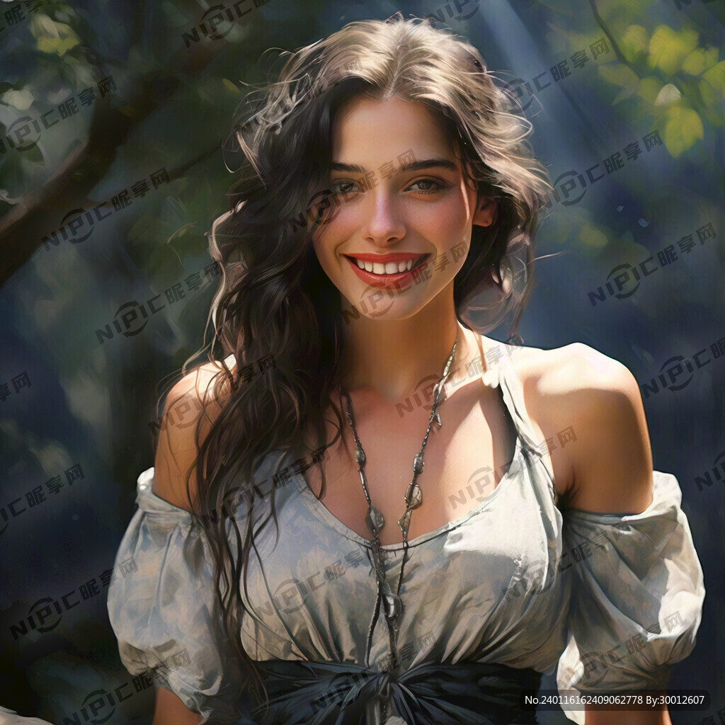 她笑容灿烂 像是阳光普照