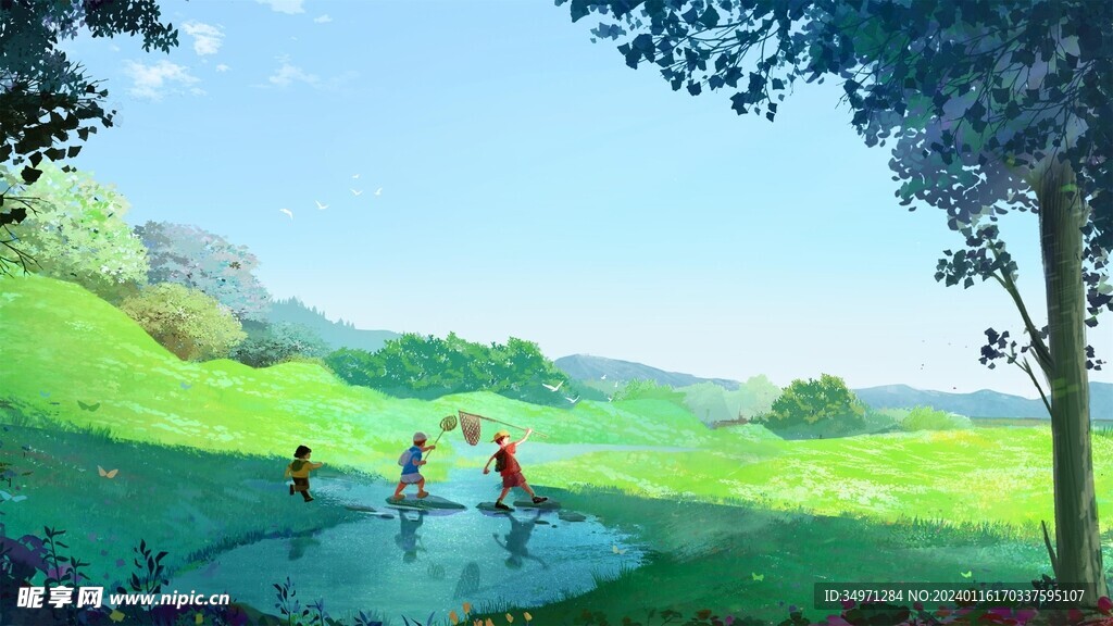 小清新简约创意海报图片