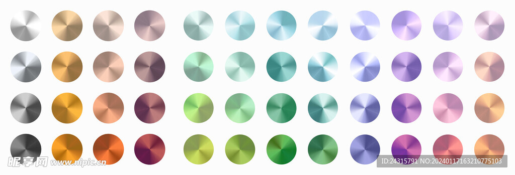 金属色卡 渐变色