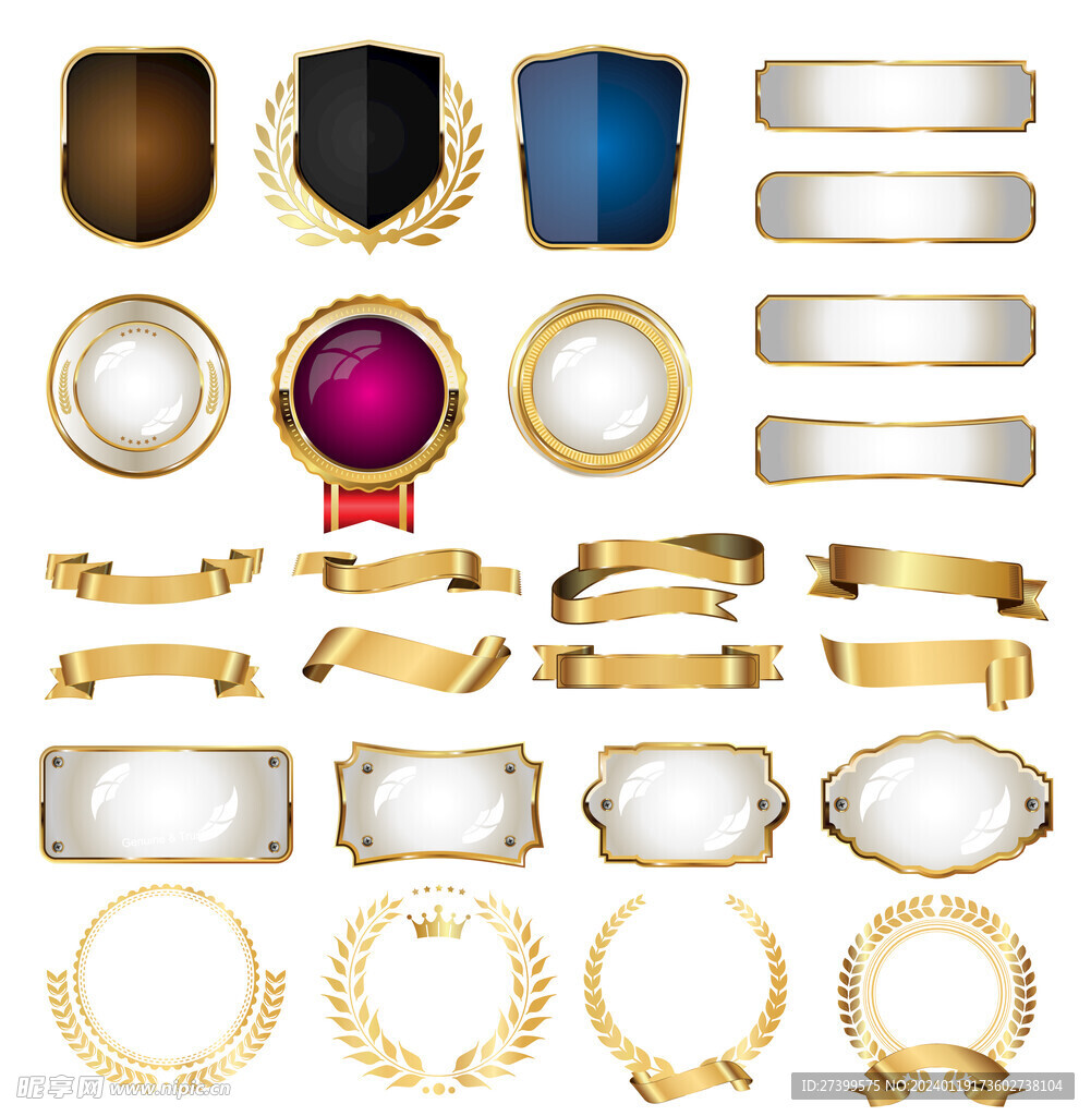 金牌银牌金麦标志logo