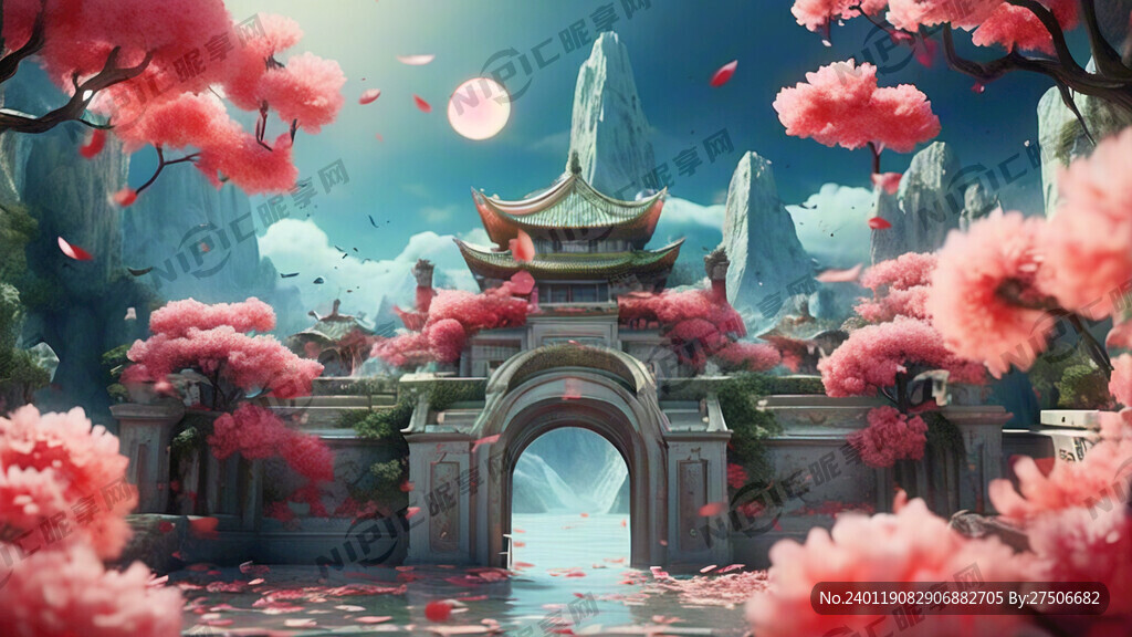 游戏梦幻唯美新中式风景 超高清