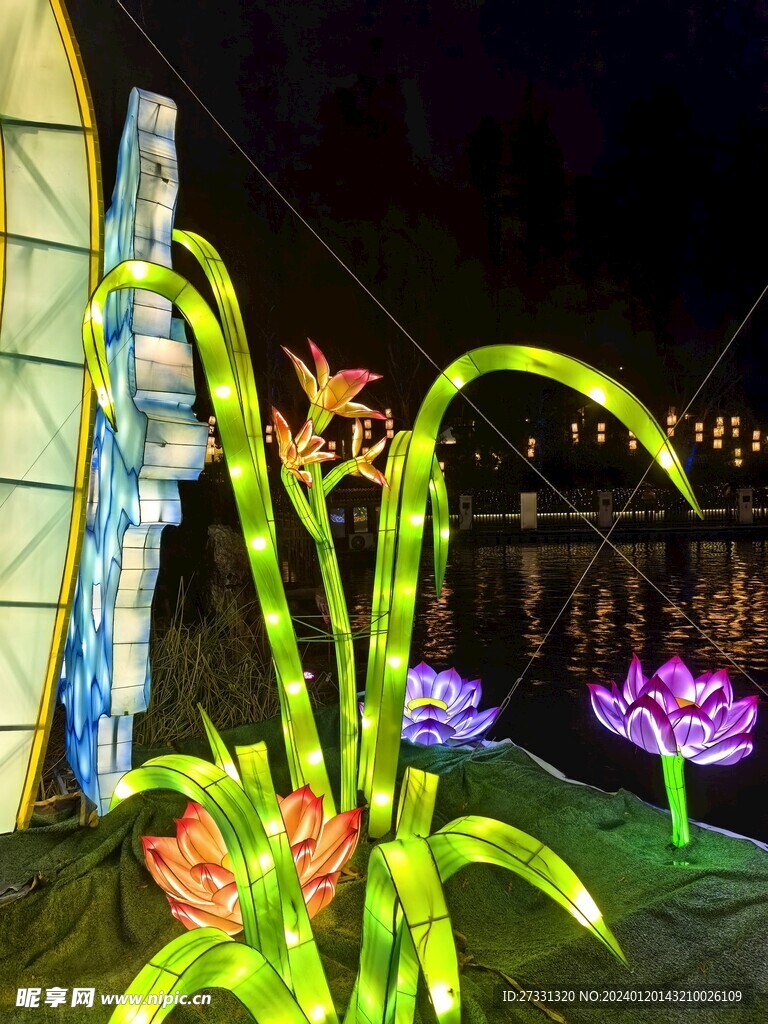 白鹭洲公园夜景灯展