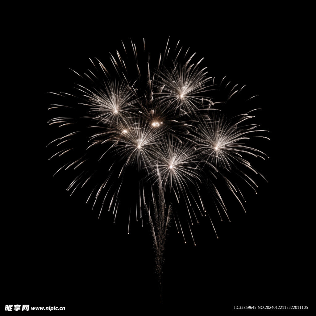 夜幕星空烟花素材