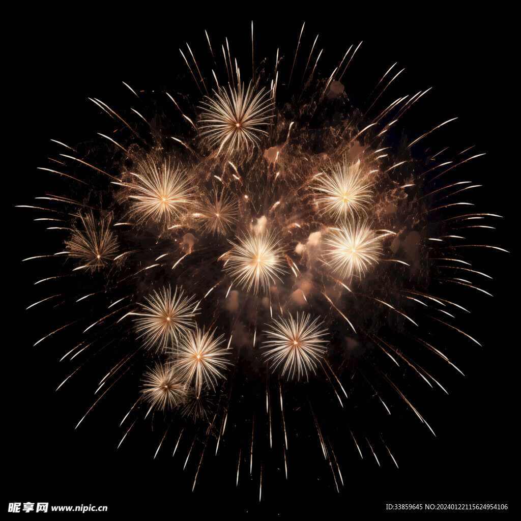 夜幕星空烟花素材