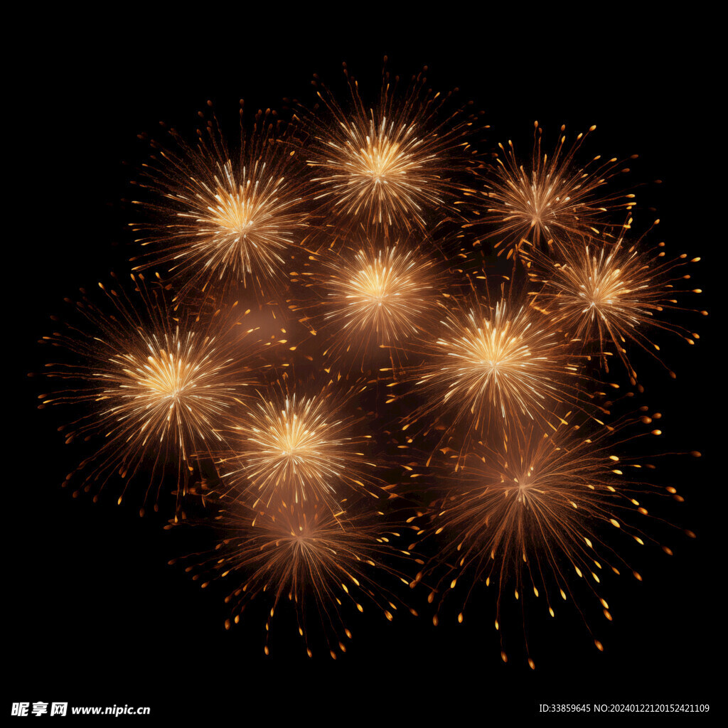 夜幕星空烟花素材