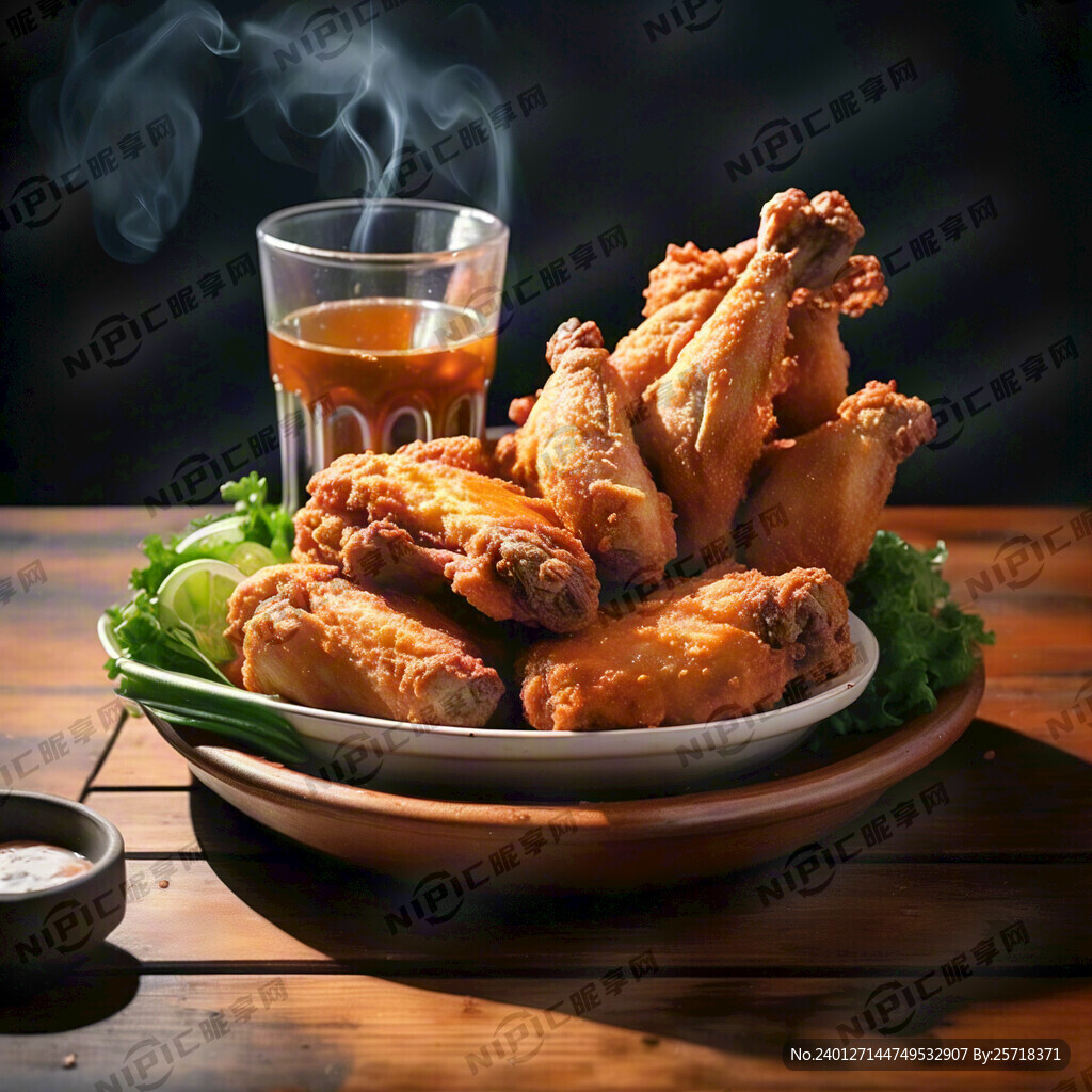 炸鸡 鸡肉卷 香辣鸡翅