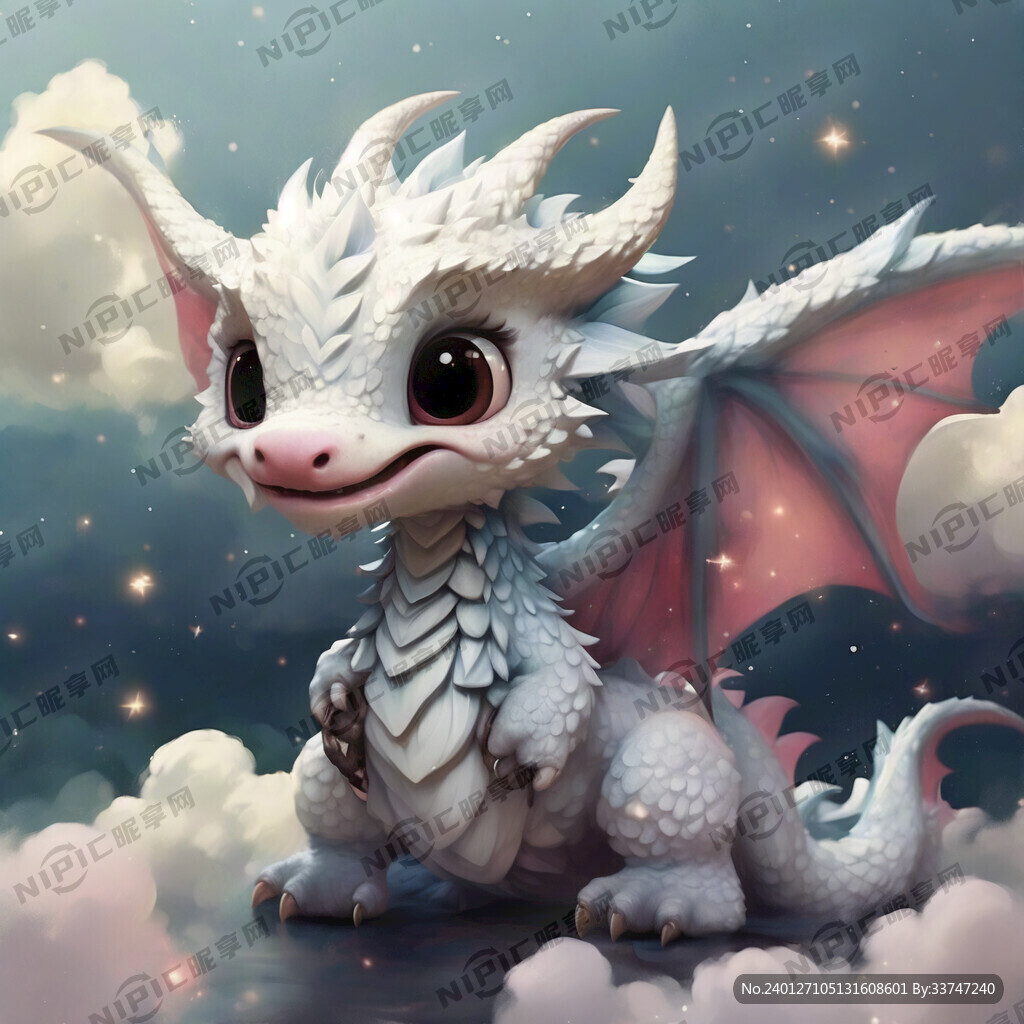 可爱点的白龙 云