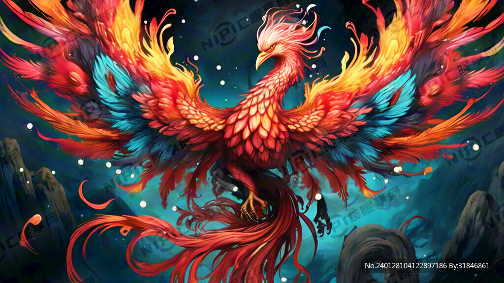 凤凰 色彩丰富