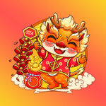 卡通龙 龙年 春节