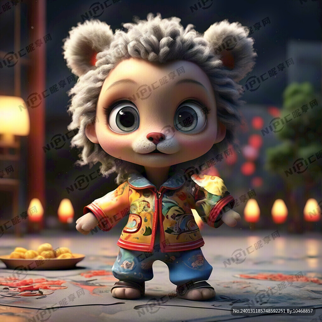 舞狮 上班族 皮克斯动画风格