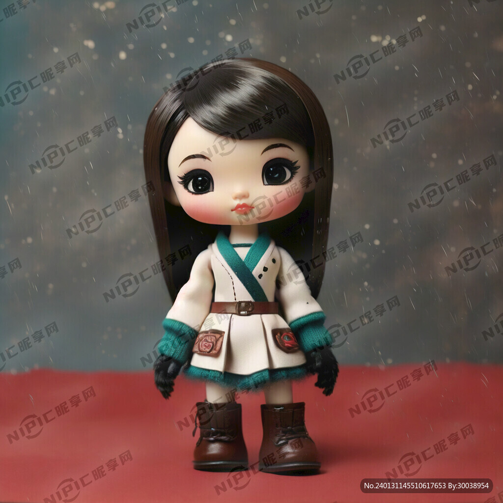 拟人山竹娃娃 可爱 穿靴子