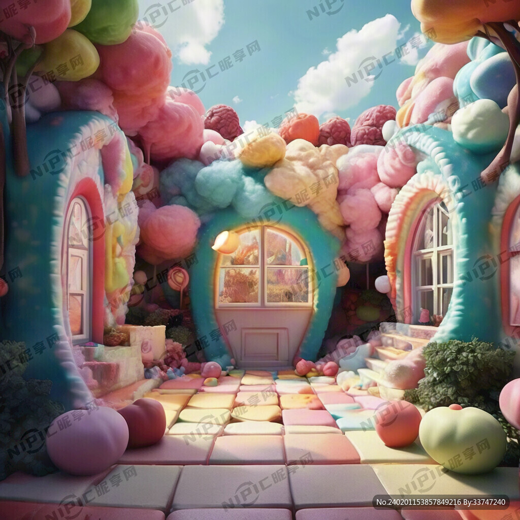 好多个糖果屋 小道 云