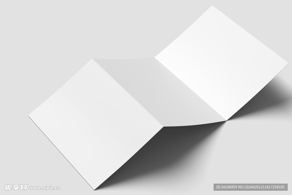 空白三折页样机