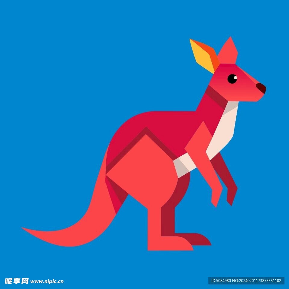 3D等距视角袋鼠