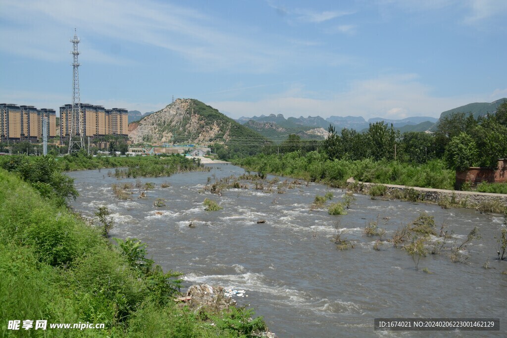 大石河磁家务段河中心