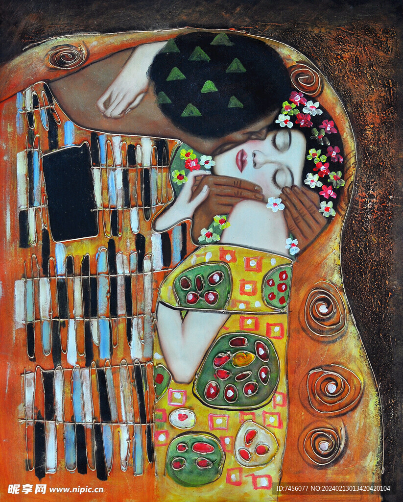 水彩美女民族油画装饰画