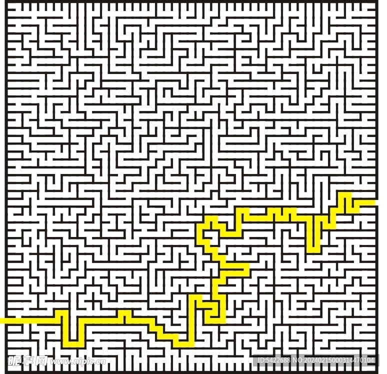 迷宫-带正确路线