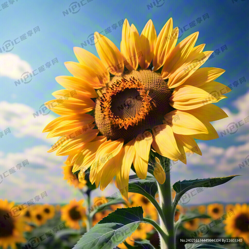 夏天 万物生长 向日葵盛开