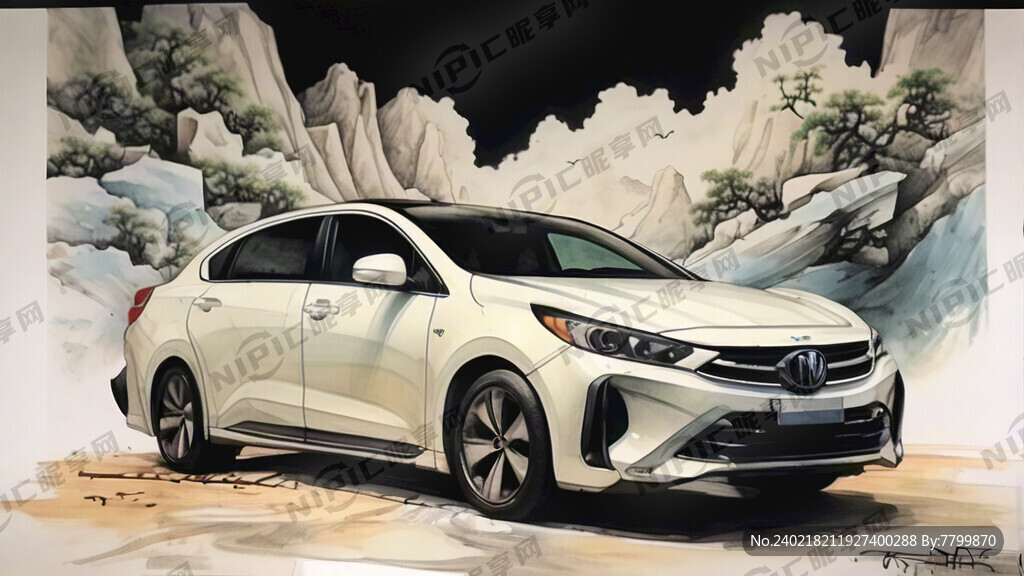 丰田汽车普瑞维亚改装画