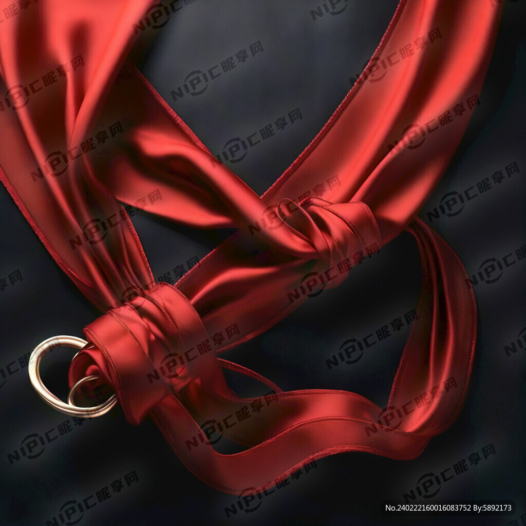 飘带 红色丝绸