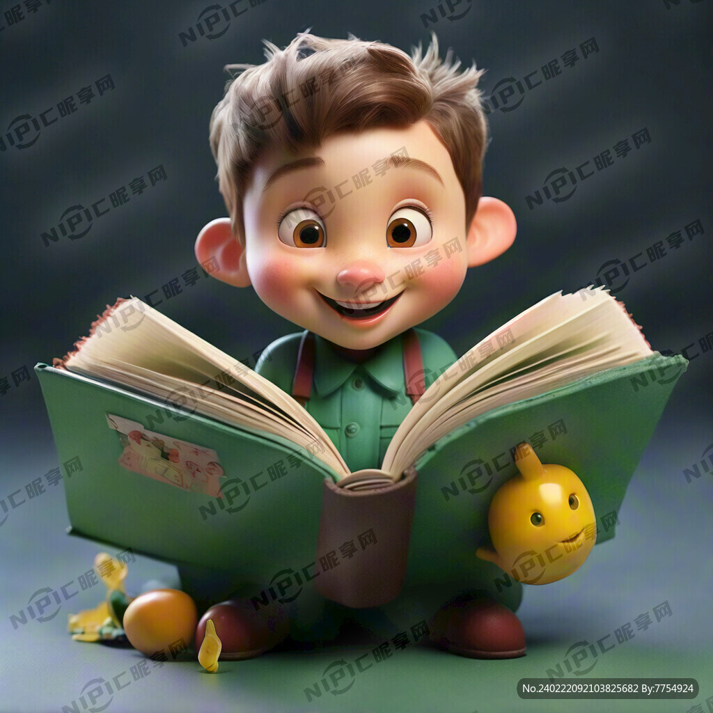 护苗 绿书签 卡通 书本