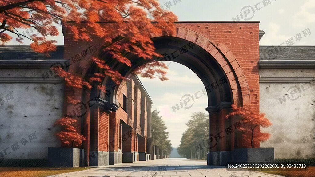 校门 大气 端庄 庄严