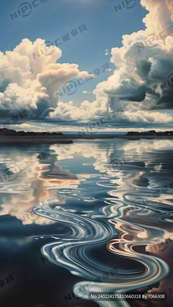 水面上 两股水交融在一起