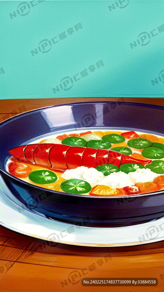 小龙虾 精致餐盘