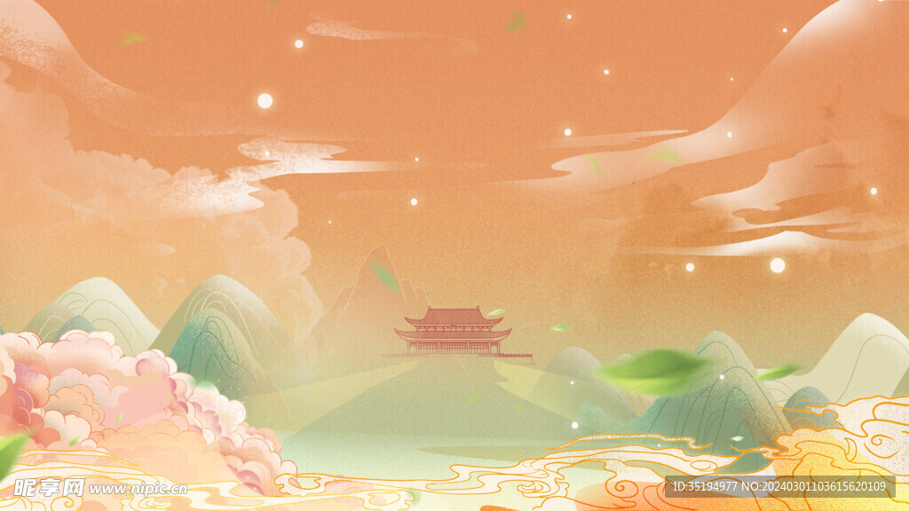 手绘国潮元素素材