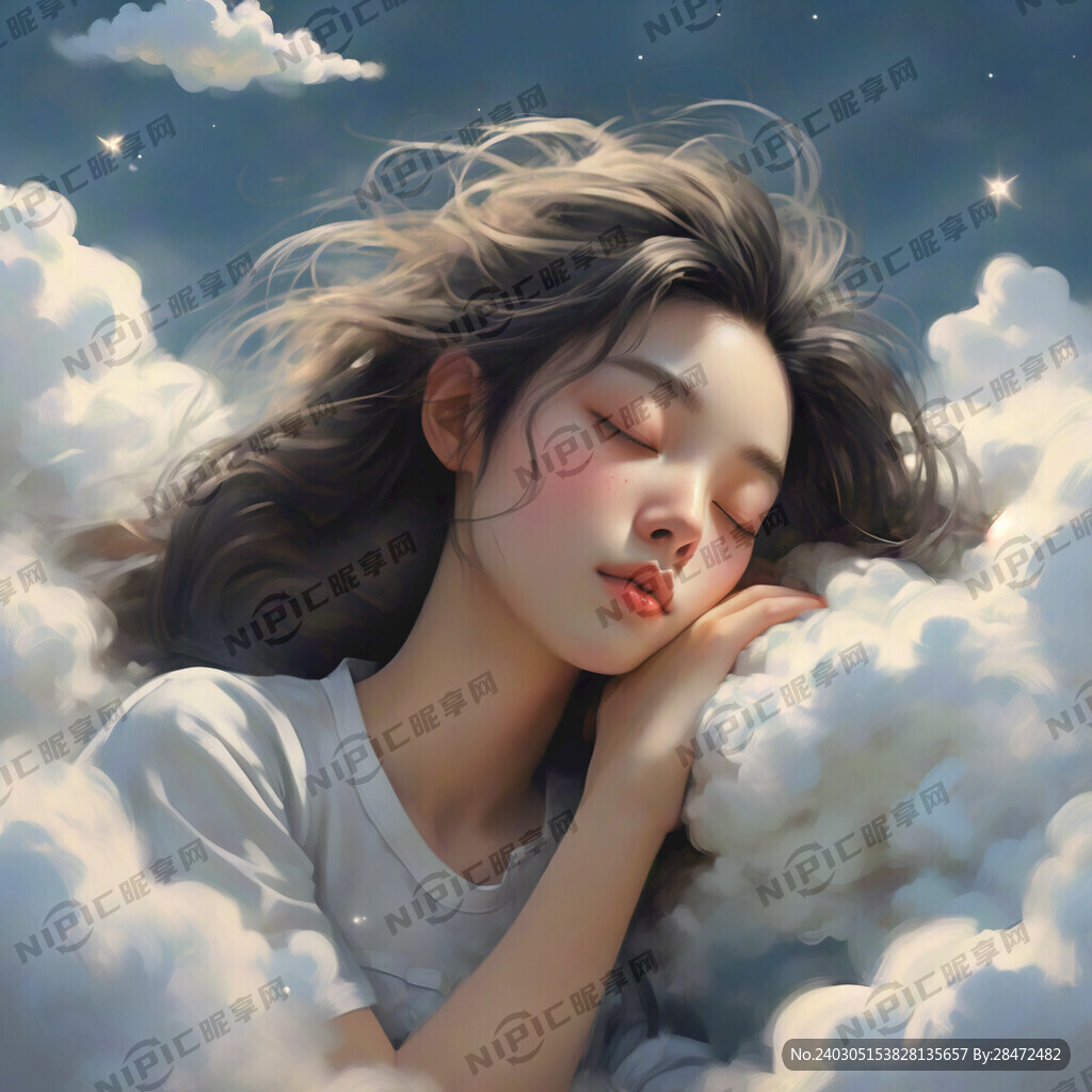 云朵上的少女 熟睡