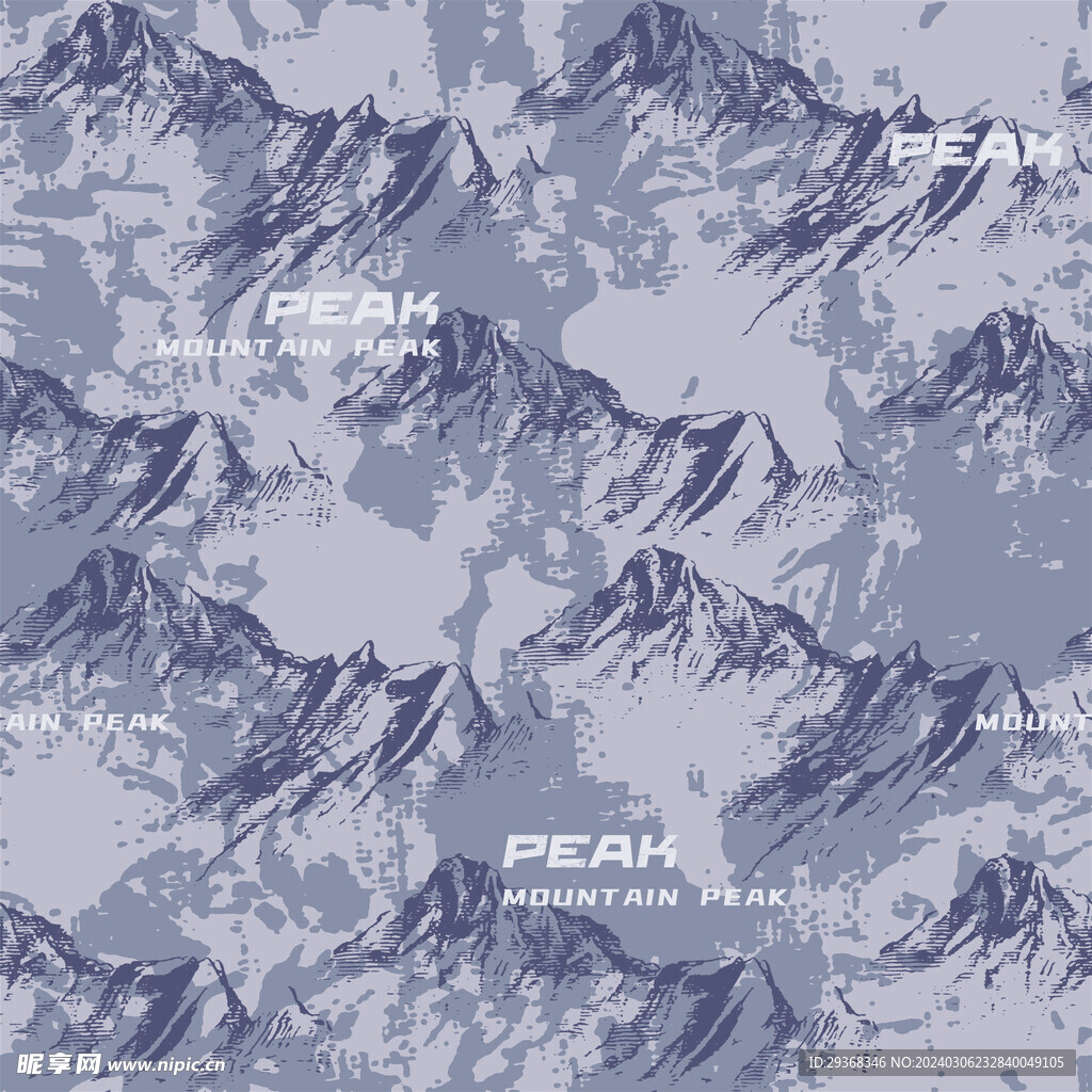 山脉雪山迷彩