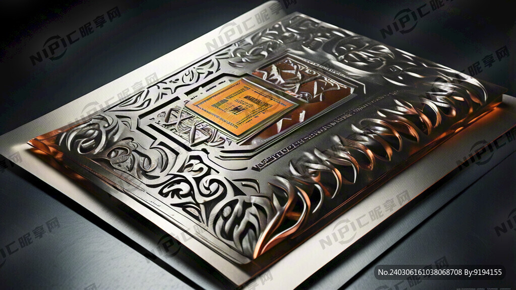 金属质感画册封面平面设计印刷稿