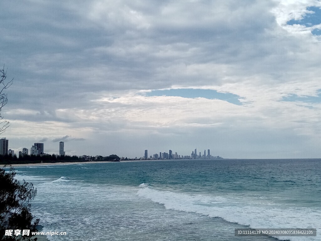 澳大利亚黄金海岸海滨风景