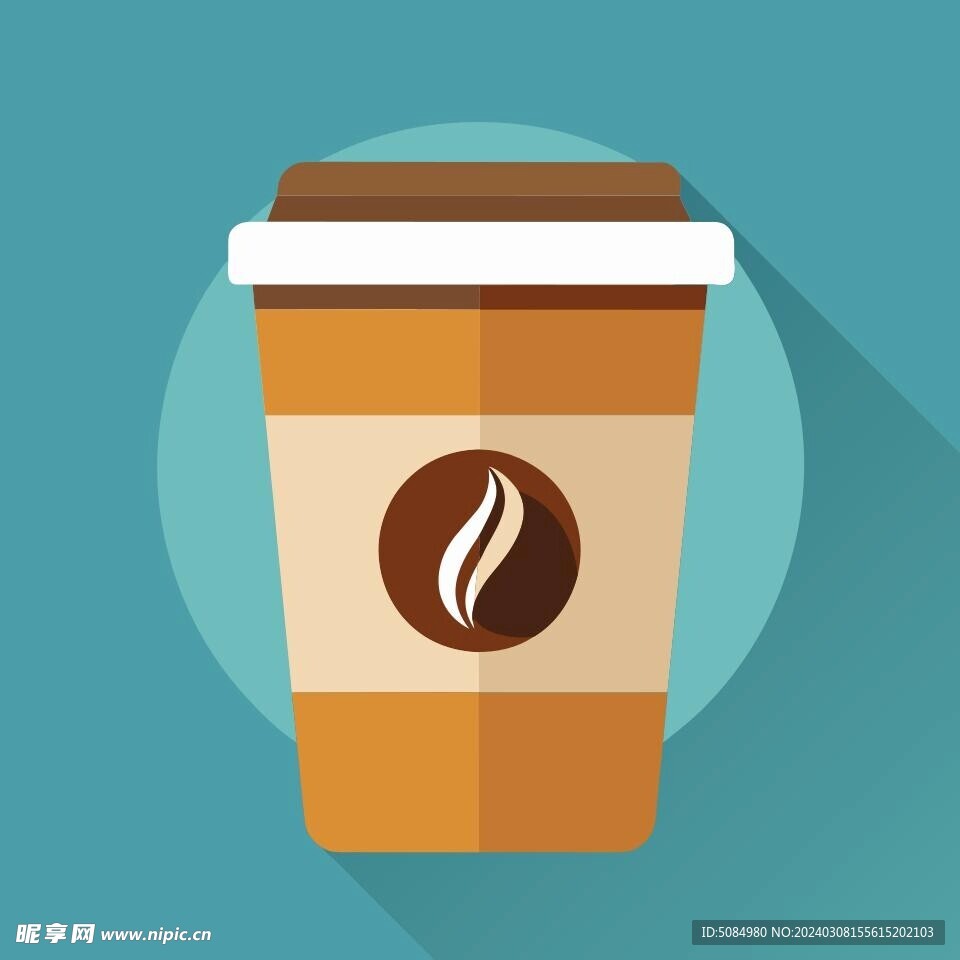 图标风格的咖啡