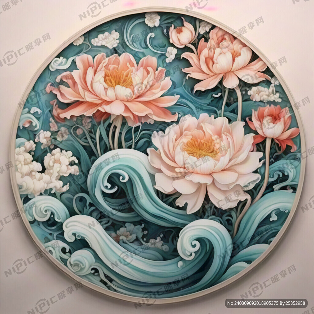 祥云 插画 国潮 手绘 中国风