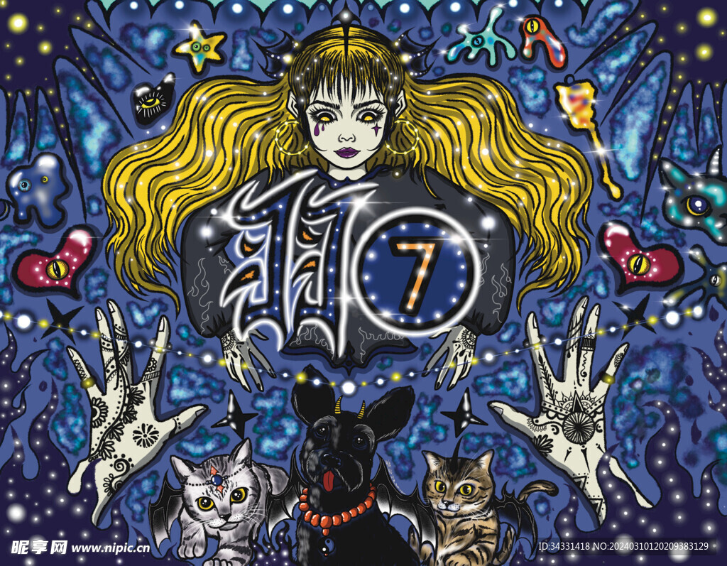 魔女巫女艺术画