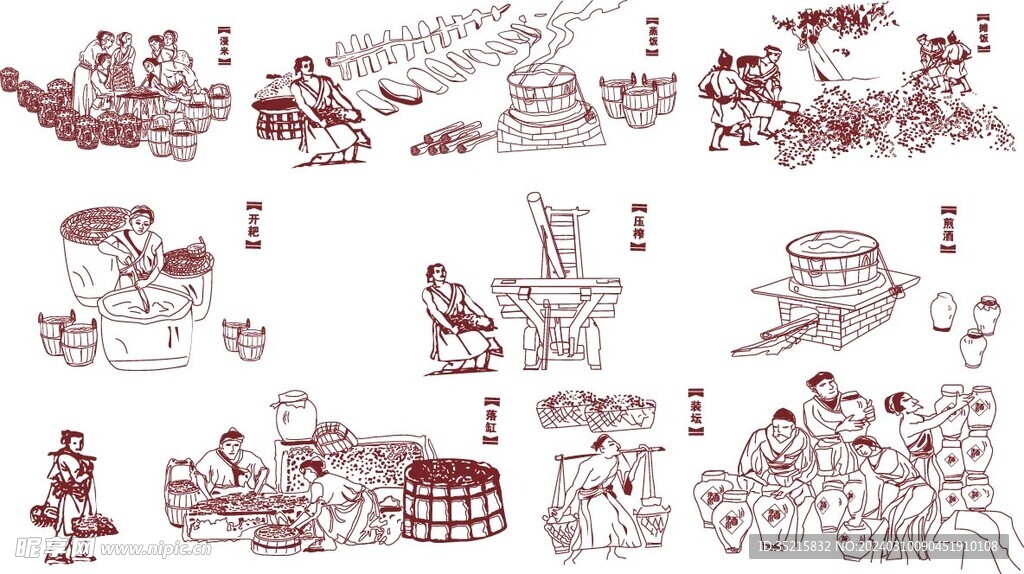 酿酒图步骤