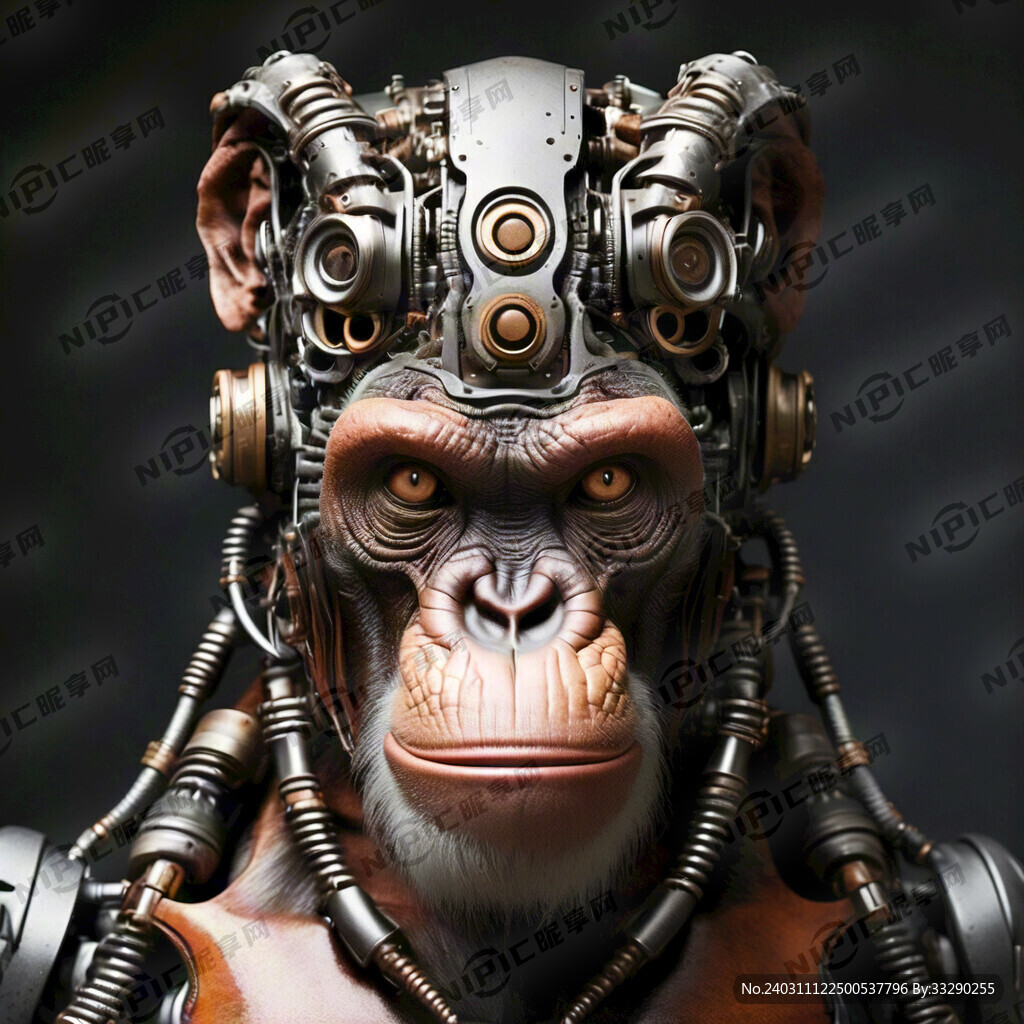 机械头 猩猩身体 狗腿 鸡爪