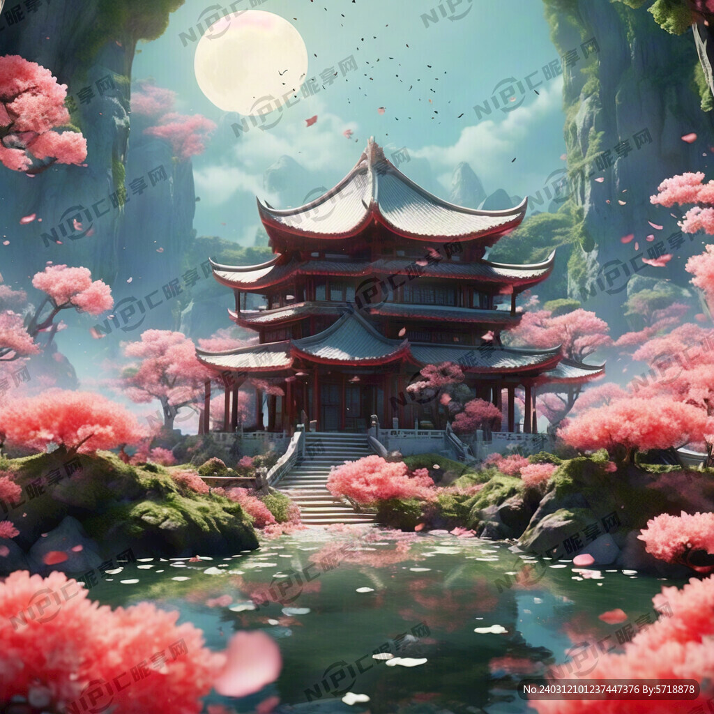 游戏梦幻唯美新中式风景 超高清