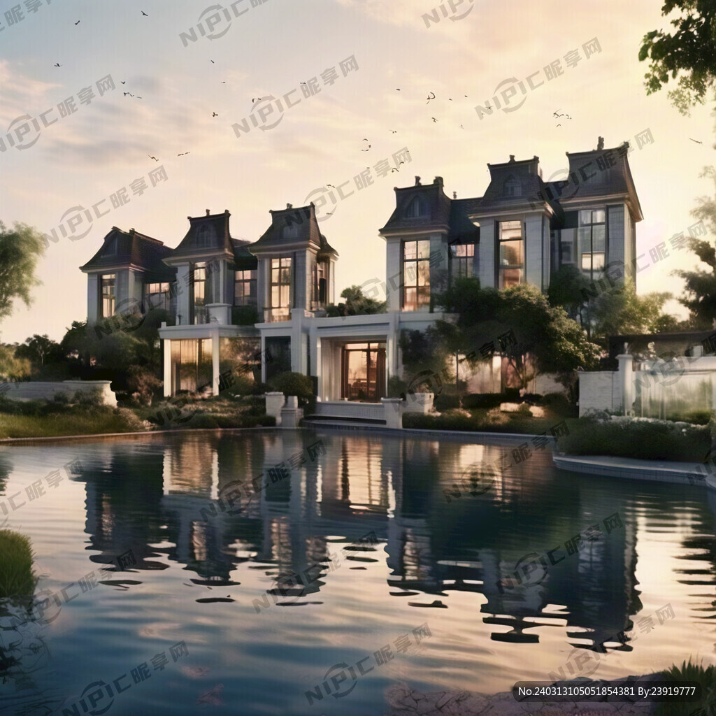 河景洋房的广告画面