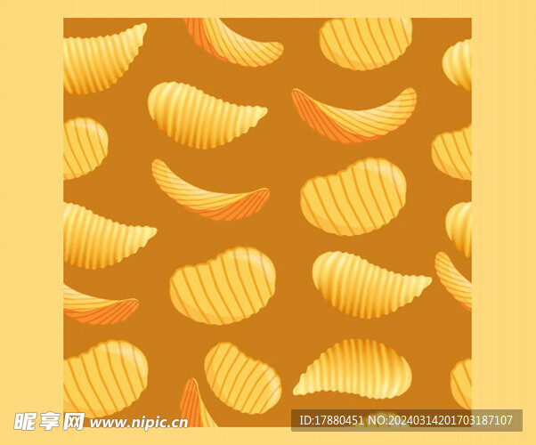 薯片图案背景
