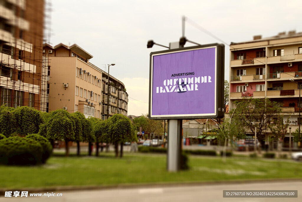 户外广告样机