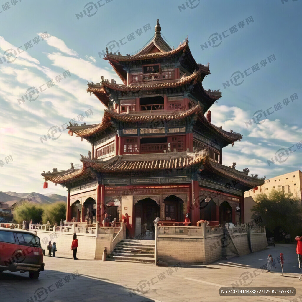 酒泉鼓楼 古建筑